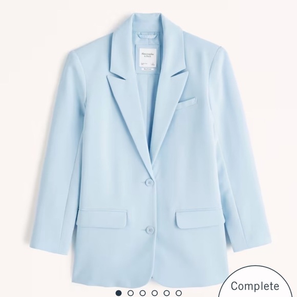 Abercombie & Fitch boyfriend suiting blazer blue - Picture 1 of 5